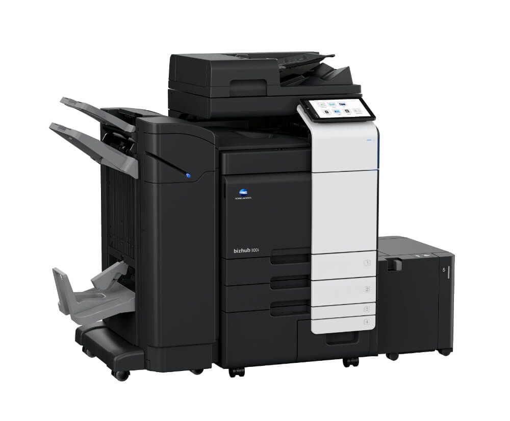 Multifunctionala alb negru Konica Minolta A3 Bizhub 360i, set cu DF-632, stand si toner_1