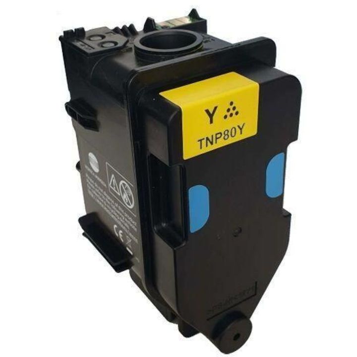 Cartus toner Konica Minolta AAJW252 ,Galben ,9000 pagini ,Original (TNP80Y) 