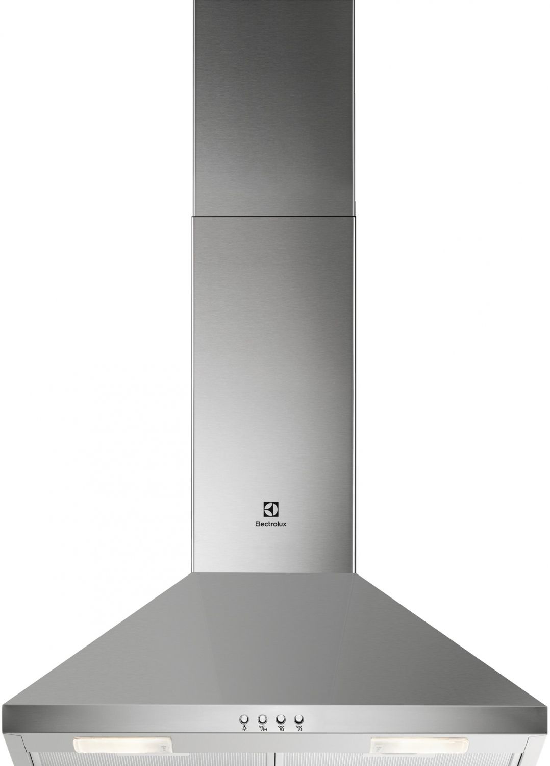 Hota de bucatarie tip semineu Electrolux LFC316X, 1 motor, 3 trepte de viteza, capacitate maxima de absortie aer 420 mc/h, nivel maxim de zgomot 66 dB, butoane de control, lampa 2 LED-uri, 2 filtre aluminiu de grasime, clasa eficienta energetica C, dimensiuni 69x59.8x45 cm, culoare inox_1