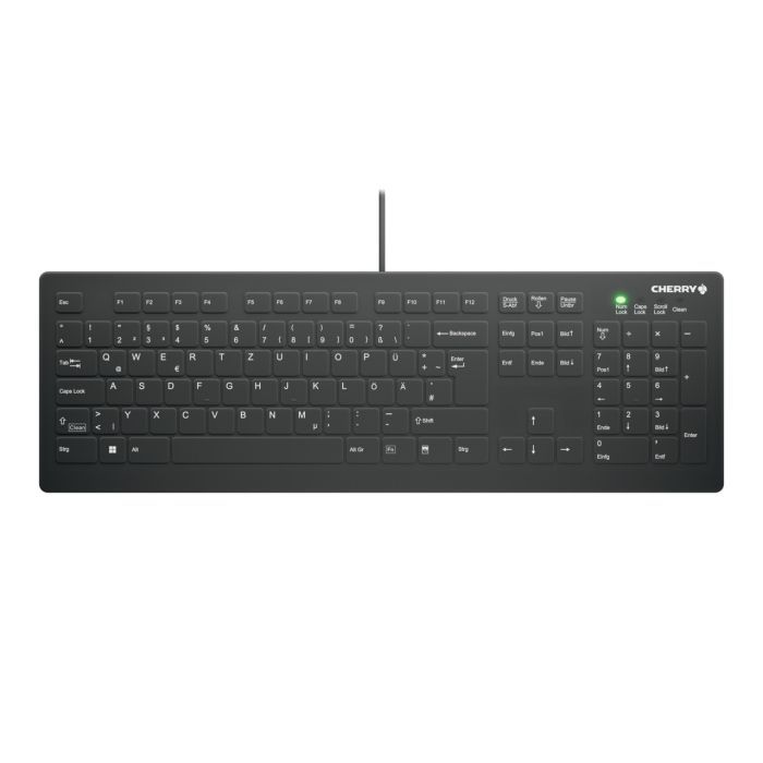 CHERRY Keyboard AK-C8112 Medical corded sealed [DE] black IP68 kabelgebunden, vollversiegelt, IP68_1