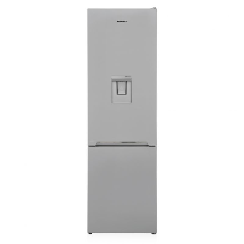Combina frigorifica Heinner HC-V288SE++, clasa energetica: E, sistem racire Less Frost, capacitate totala: 288L, capacitate frigider: 204L, capacitate congelator: 84L, control mecanic cu termostat ajustabil, lumina LED, 3 rafturi sticla frigider, compartiment pentru fructe si legume, 3 sertare_1