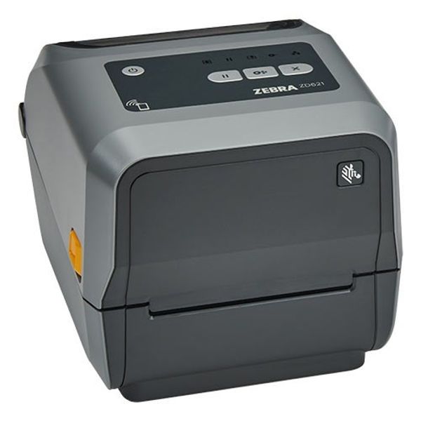 Thermal Transfer Printer (74/300M) ZD621; 300 dpi, USB, USB Host, Ethernet, Serial, BTLE5, Cutter, EU and UK Cords, Swiss Font, EZPL_1