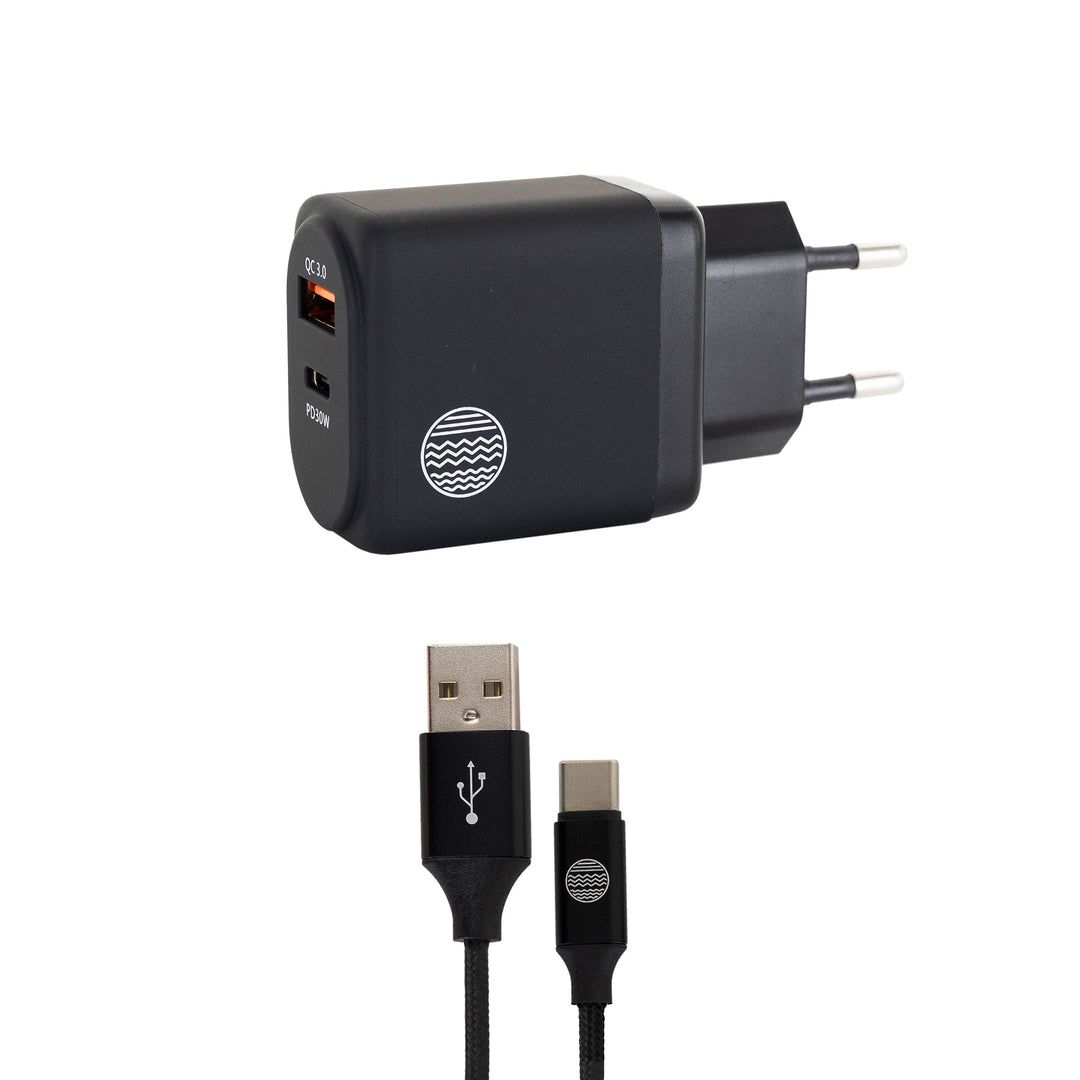 WALL CHARGER 1 USB + 1 USBC EU/PORT 30W_1