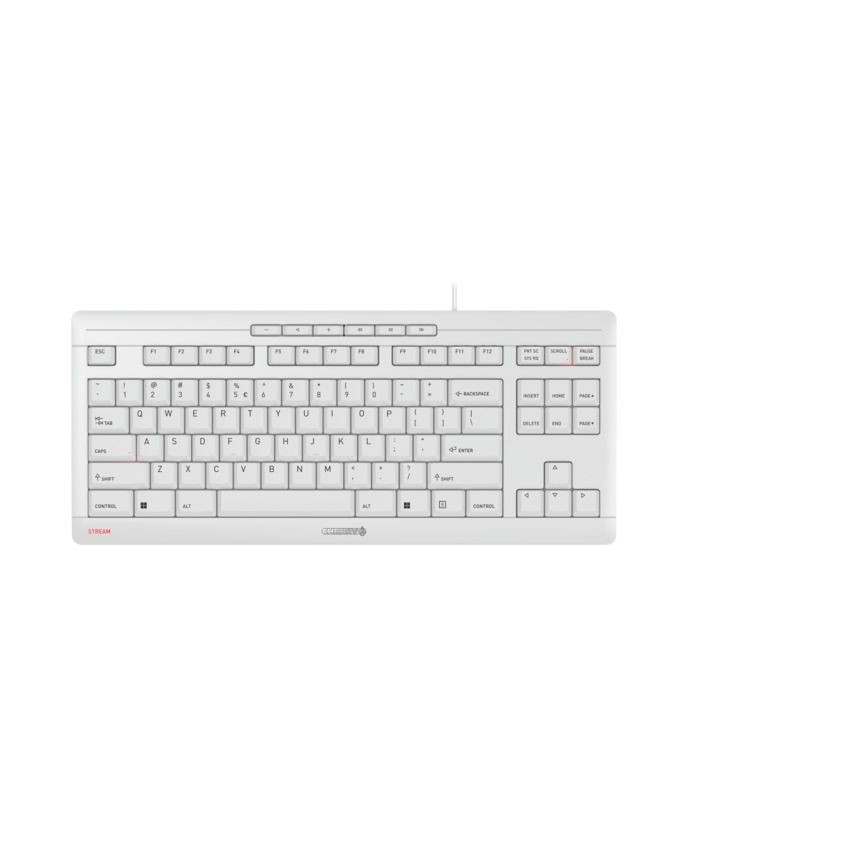 CHERRY STREAM KEYBOARD TKL/PALE GREY_1