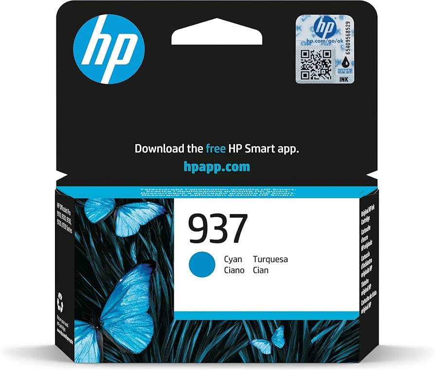 HP 937 CYAN ORIGINAL INK/EN/FR/IT/PT/ES CARTRIDGE_1