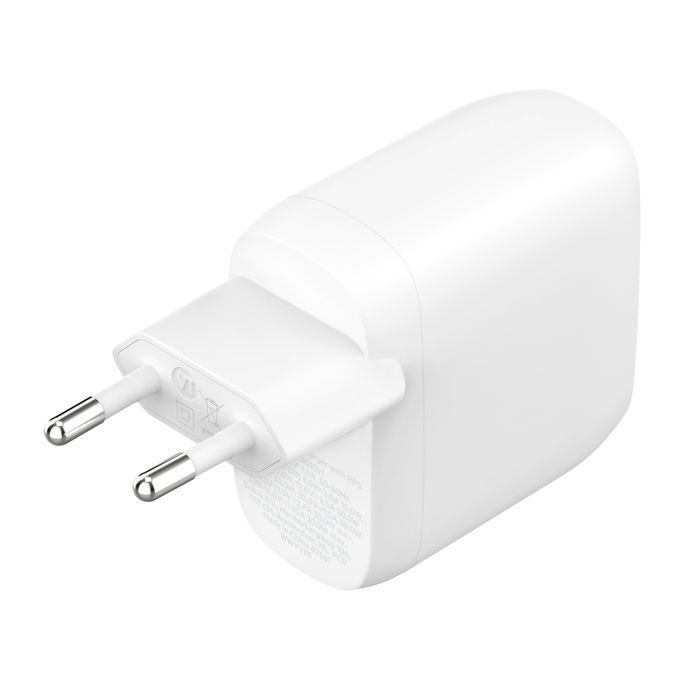 60W DUAL USB-C CHARGER WITH/POWER DELIVER WHITE_1