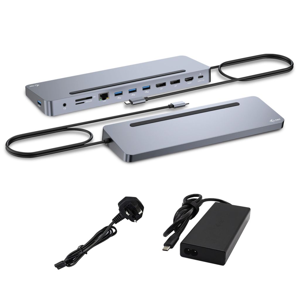 I-TEC USB-C ERGO DOCK + CHARGER/3X LCD + CHARGER 100W (BUNDLE)_1