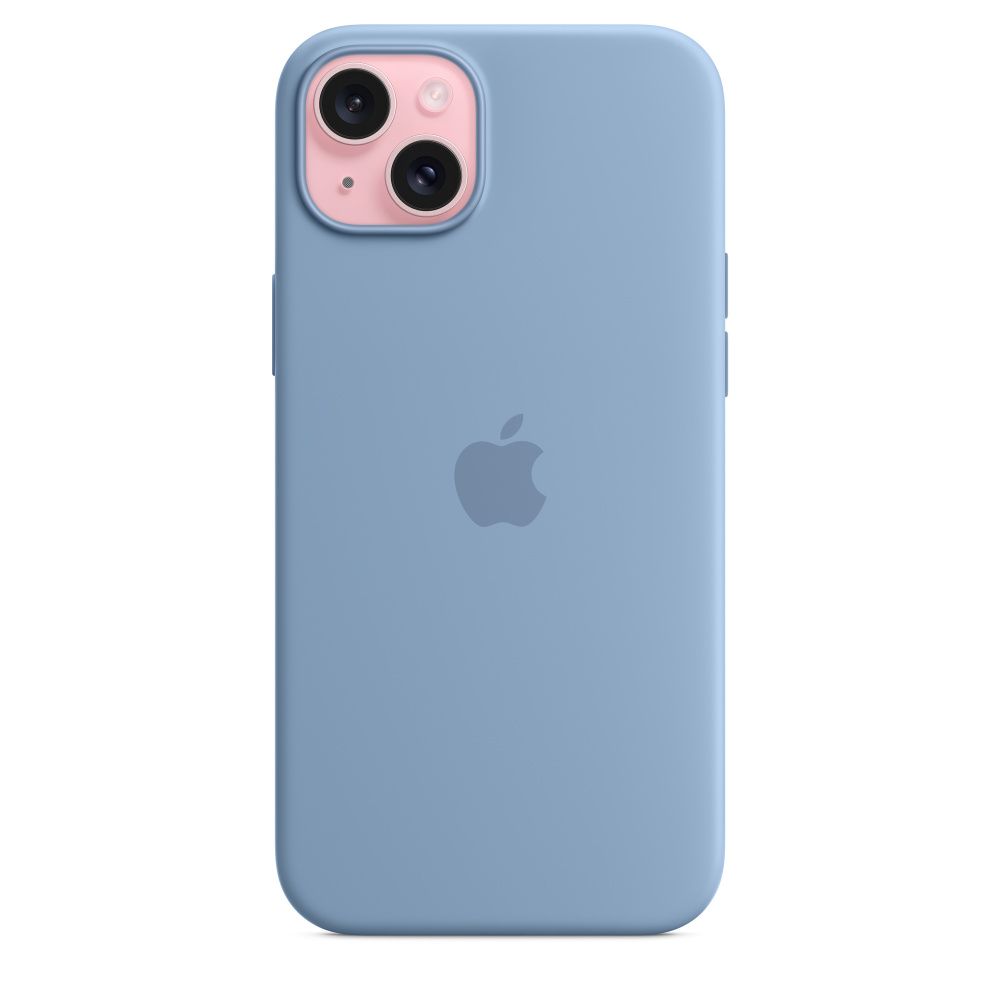 IPHONE 15 PLUS SILICONE CASE/WITH MAGSAFE - WINTER BLUE_2