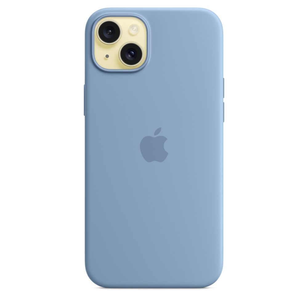 IPHONE 15 PLUS SILICONE CASE/WITH MAGSAFE - WINTER BLUE_3