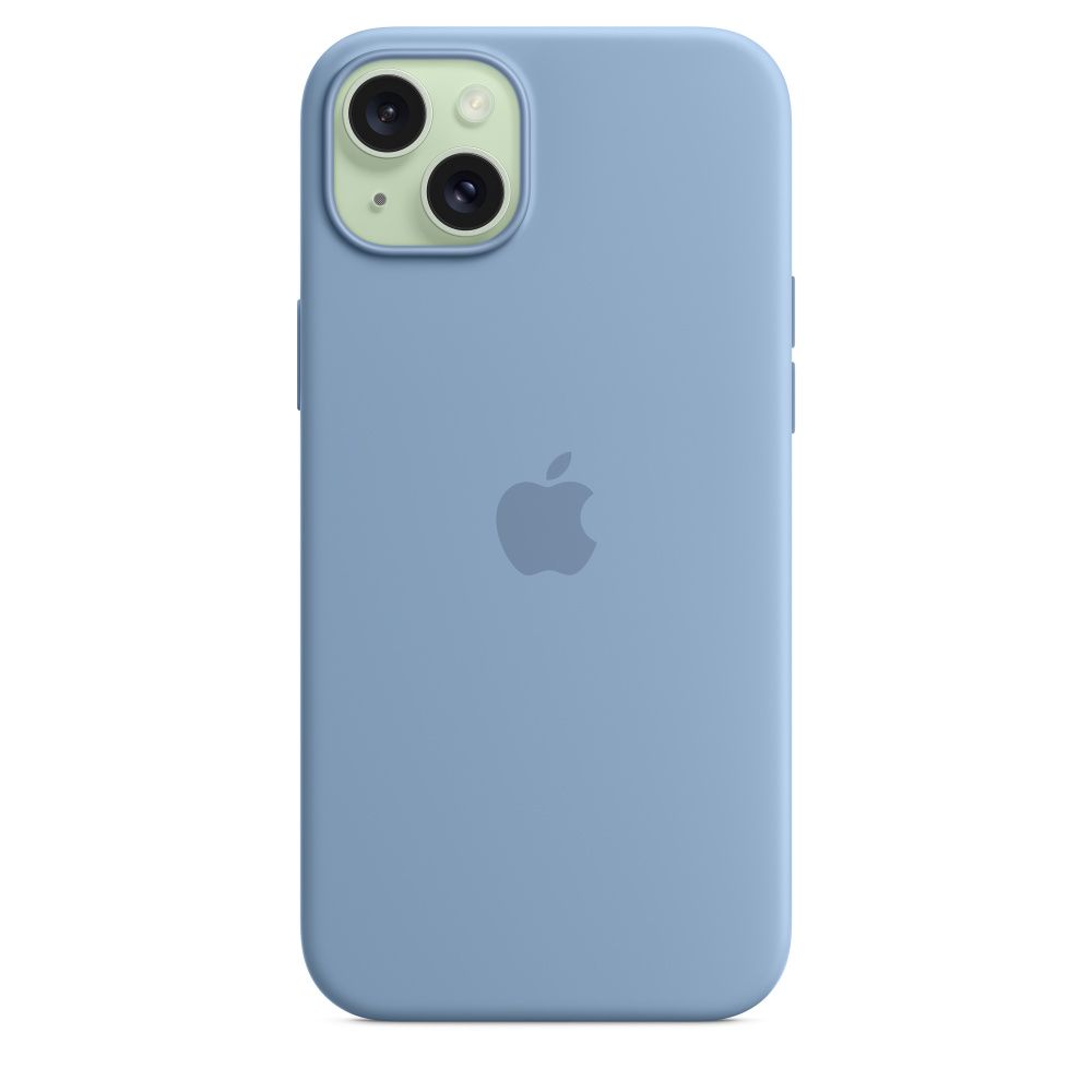 IPHONE 15 PLUS SILICONE CASE/WITH MAGSAFE - WINTER BLUE_4