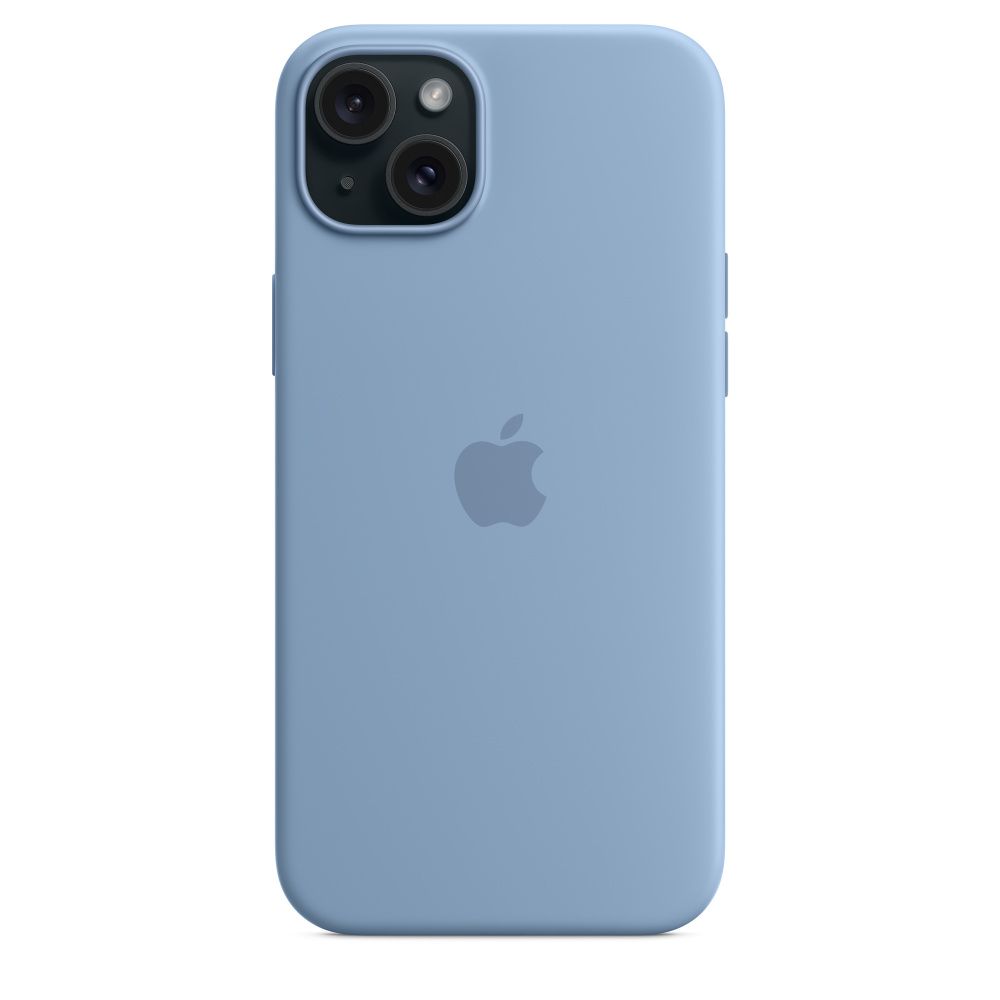 IPHONE 15 PLUS SILICONE CASE/WITH MAGSAFE - WINTER BLUE_5