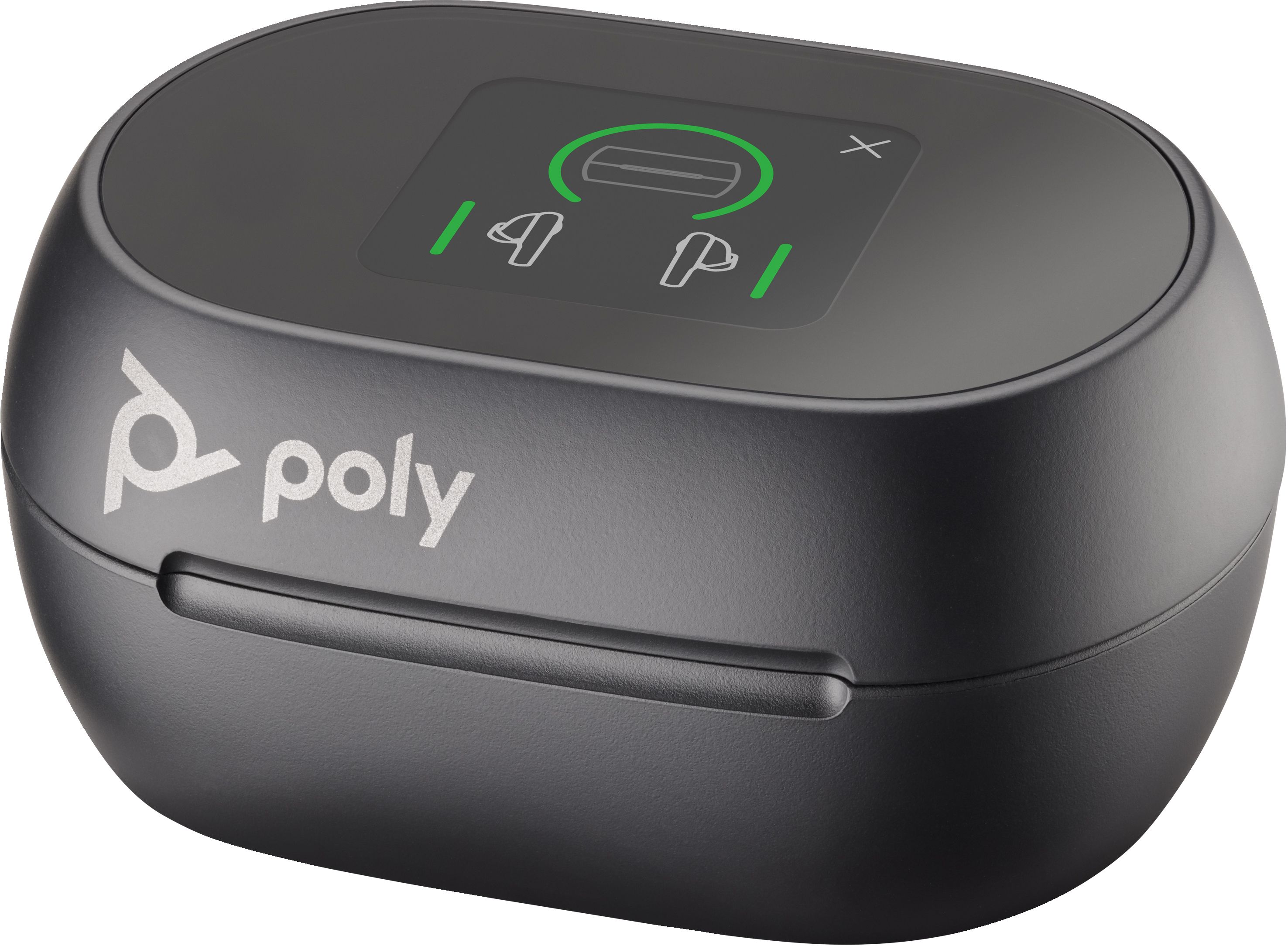 Poly Voyager Free 60+ UC Carbon Black Earbuds +BT700 USB-C Adapter +Touchscreen Charge Case_4