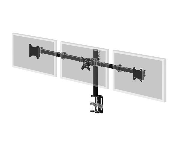 DS1003C-B1 TRIPLE DESKTOP ARM/F/ 3 FLAT SCREENS 27IN 10KG_1