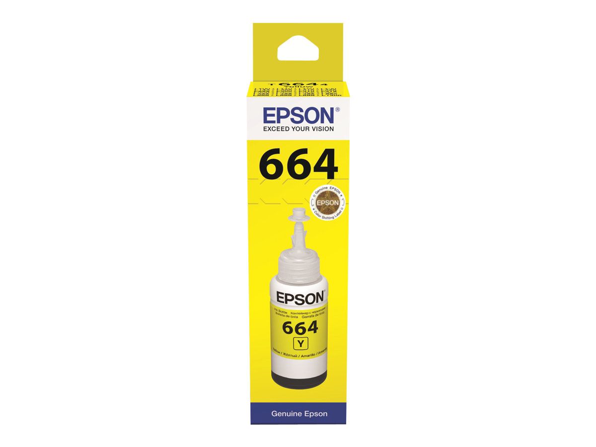 Cartus cerneala Epson T6644, yellow, capacitate 70ml, pentru echipamente CISS L100/L110/L200/L210/L300/L355/L550_1