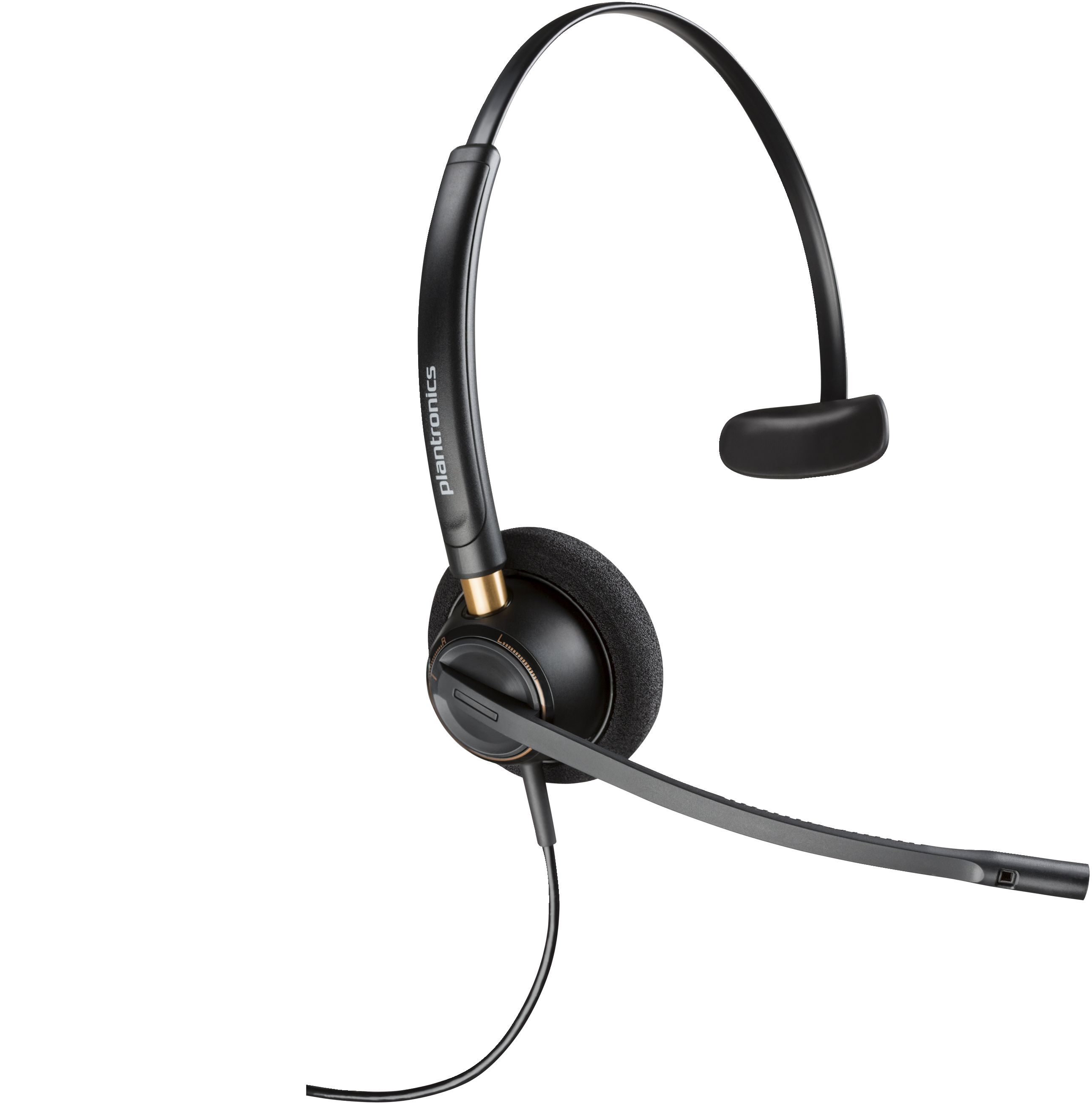 Poly EncorePro 510 Monaural Headset +Quick Disconnect EMEA - INTL English Loc  Euro plug_1