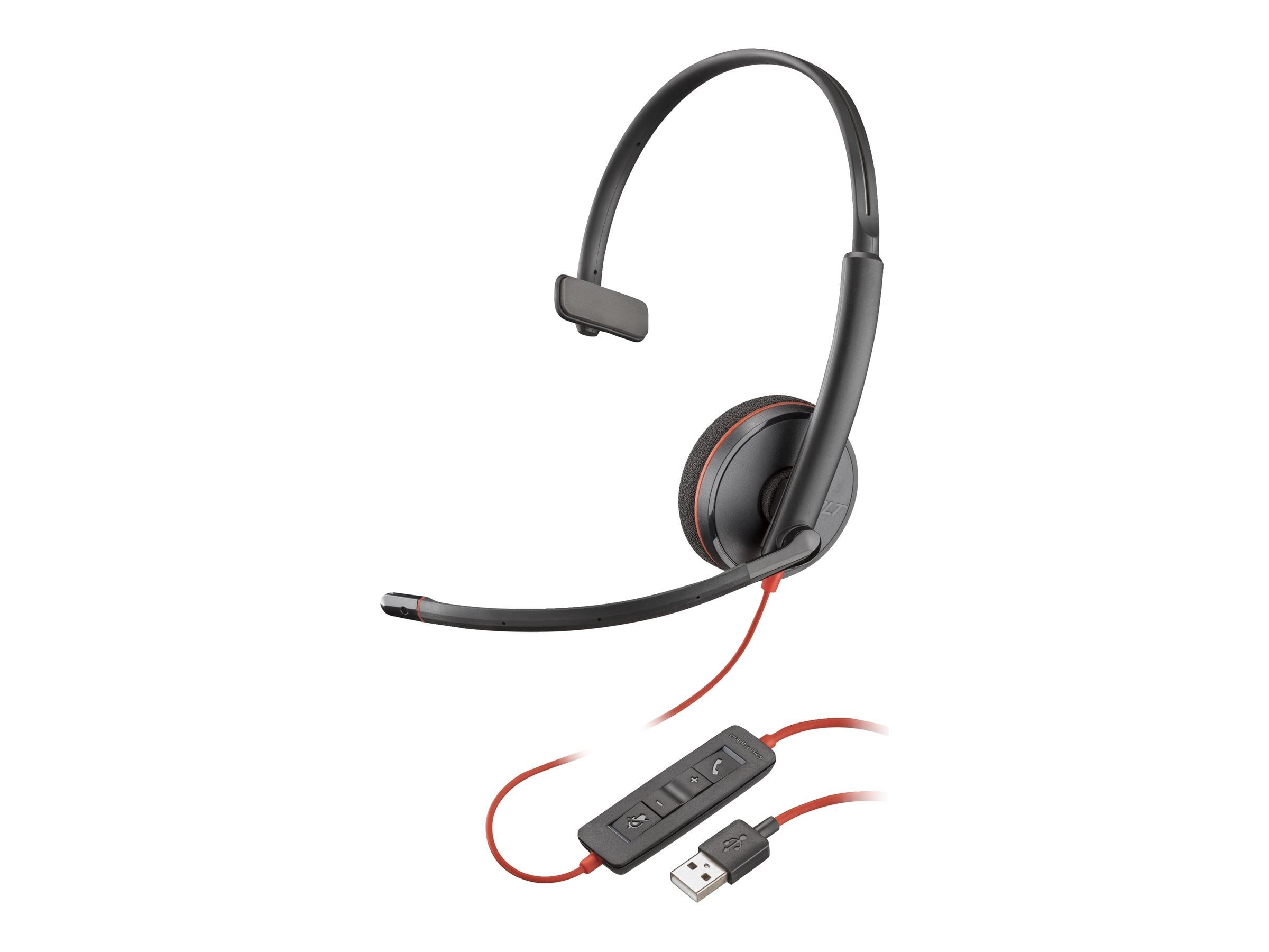 Poly Blackwire 3210 Monaural USB-A Headset (Bulk)_1