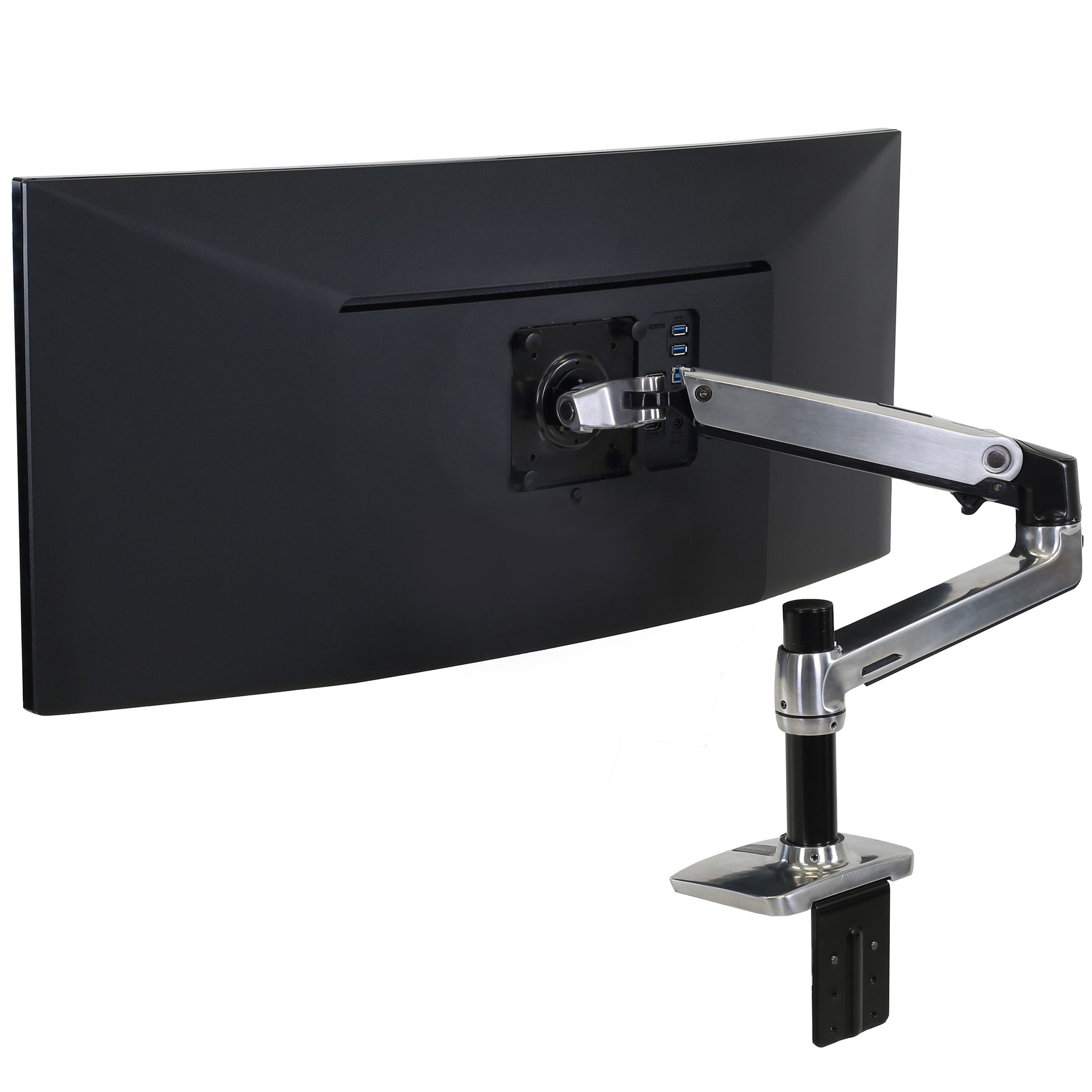 LX DESK MOUNT LCD ARM POLISHED/32IN BLACK/WHITE VESA MIS-D_1