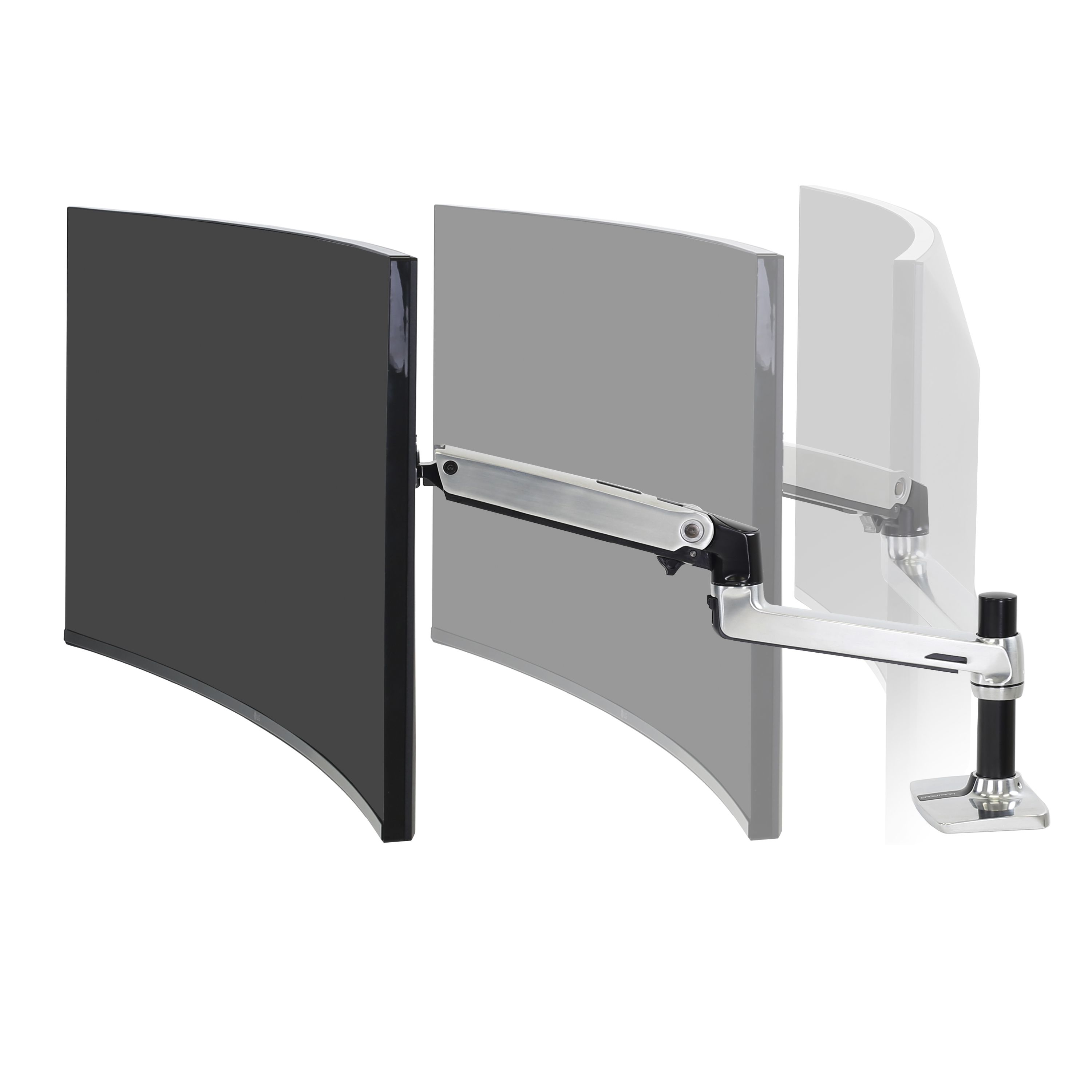 LX DESK MOUNT LCD ARM POLISHED/32IN BLACK/WHITE VESA MIS-D_7