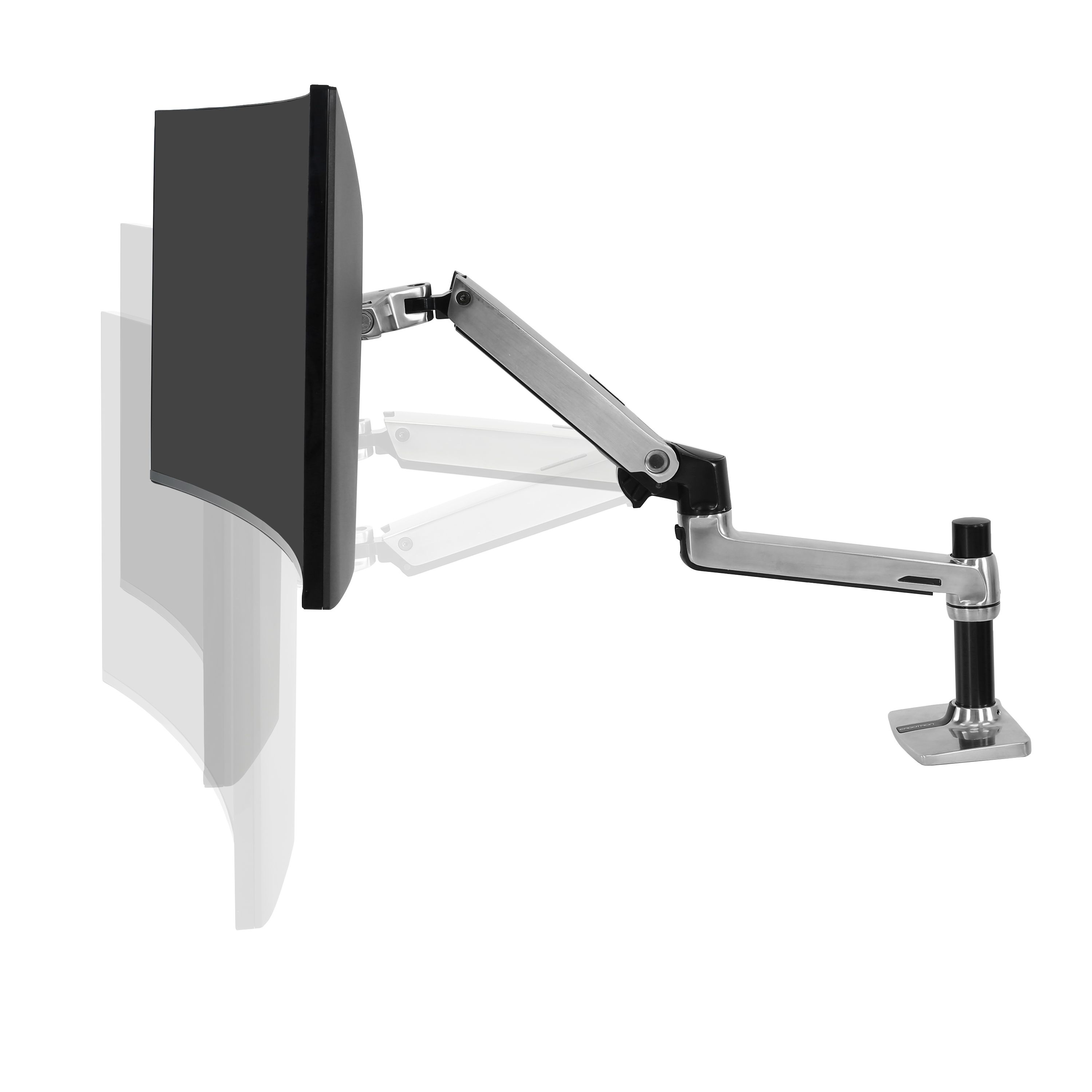 LX DESK MOUNT LCD ARM POLISHED/32IN BLACK/WHITE VESA MIS-D_8