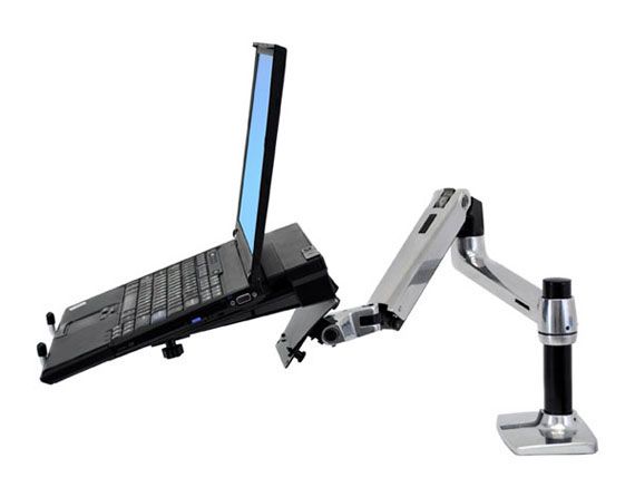 LX DESK MOUNT LCD ARM POLISHED/32IN BLACK/WHITE VESA MIS-D_10