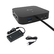 I-TEC USB-C HDMI DP DOCK PD100W/2X LCD DOCK + CHARGER-C112W_1
