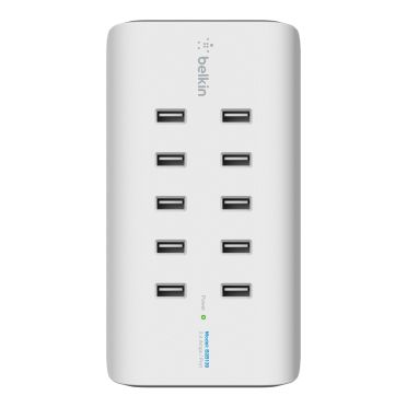 10-PORT USB-CHARGING STATION/120W 2.4A PER PORT WHITE_1