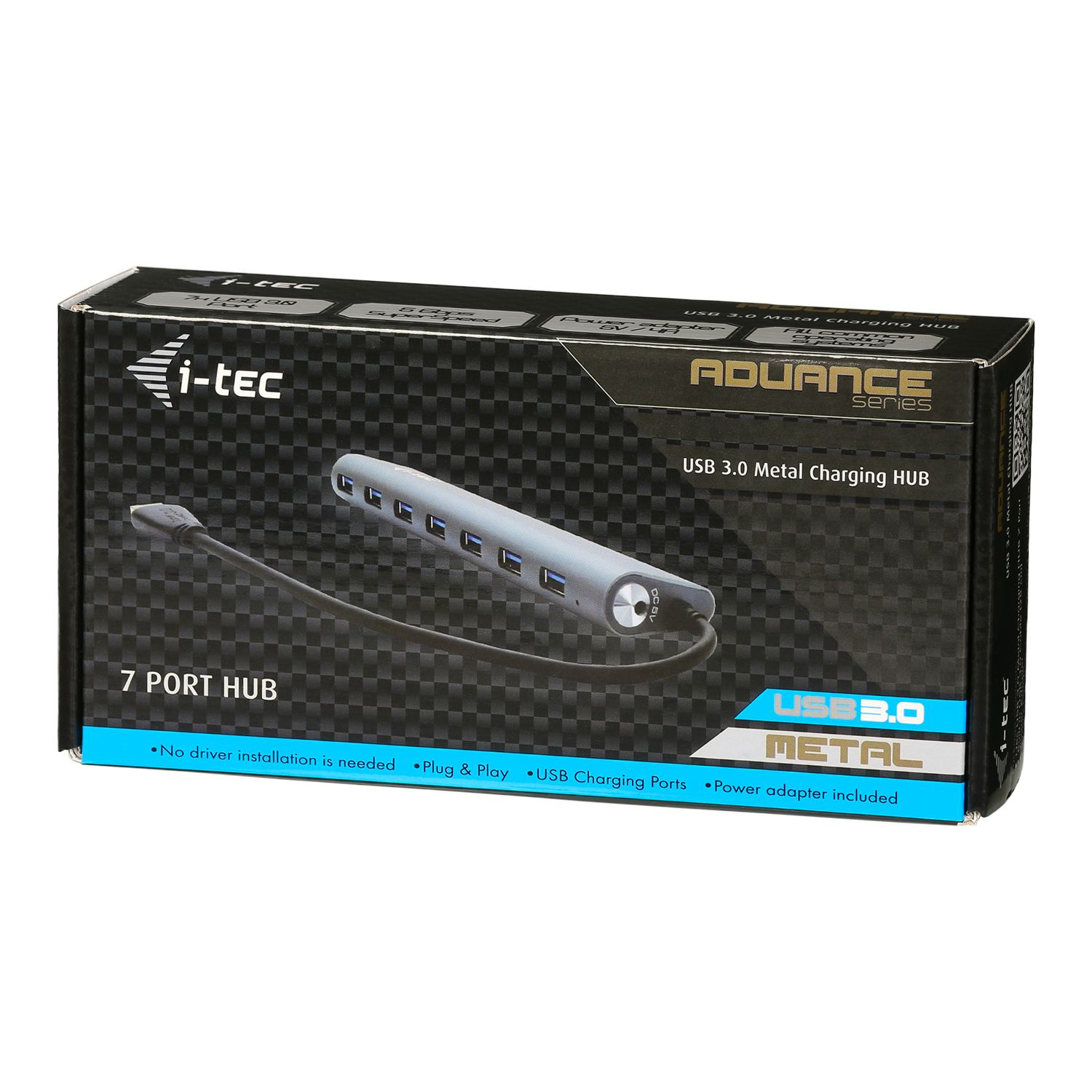 I-TEC USB 3.0 7-PORT HUB ALU./ACTIVE USB 2.0/1.1 COMP. 5GBPS_7