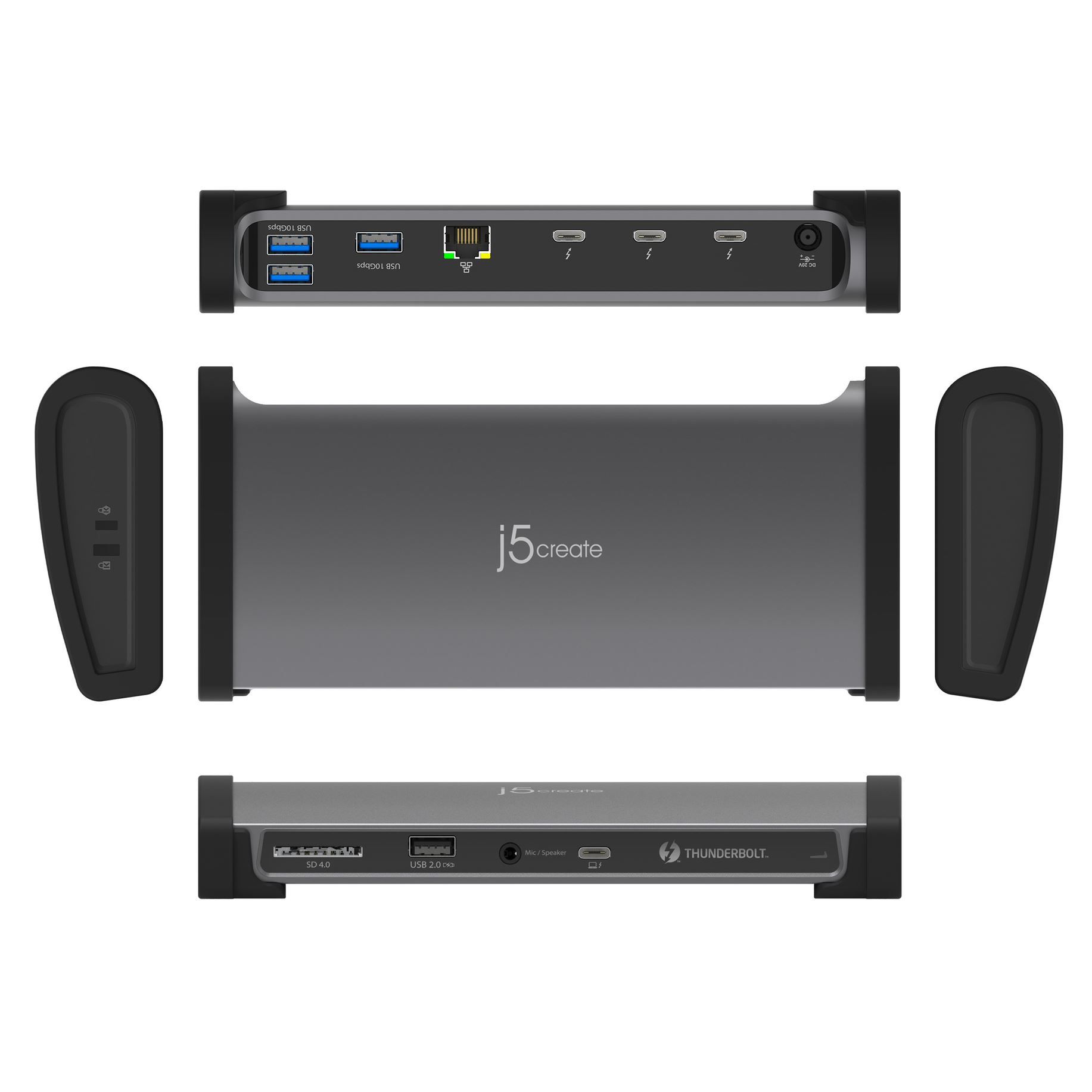 8K THUNDERBOLT 4 DOCKING/STATION - EU BLACK/SPACE GREY_6