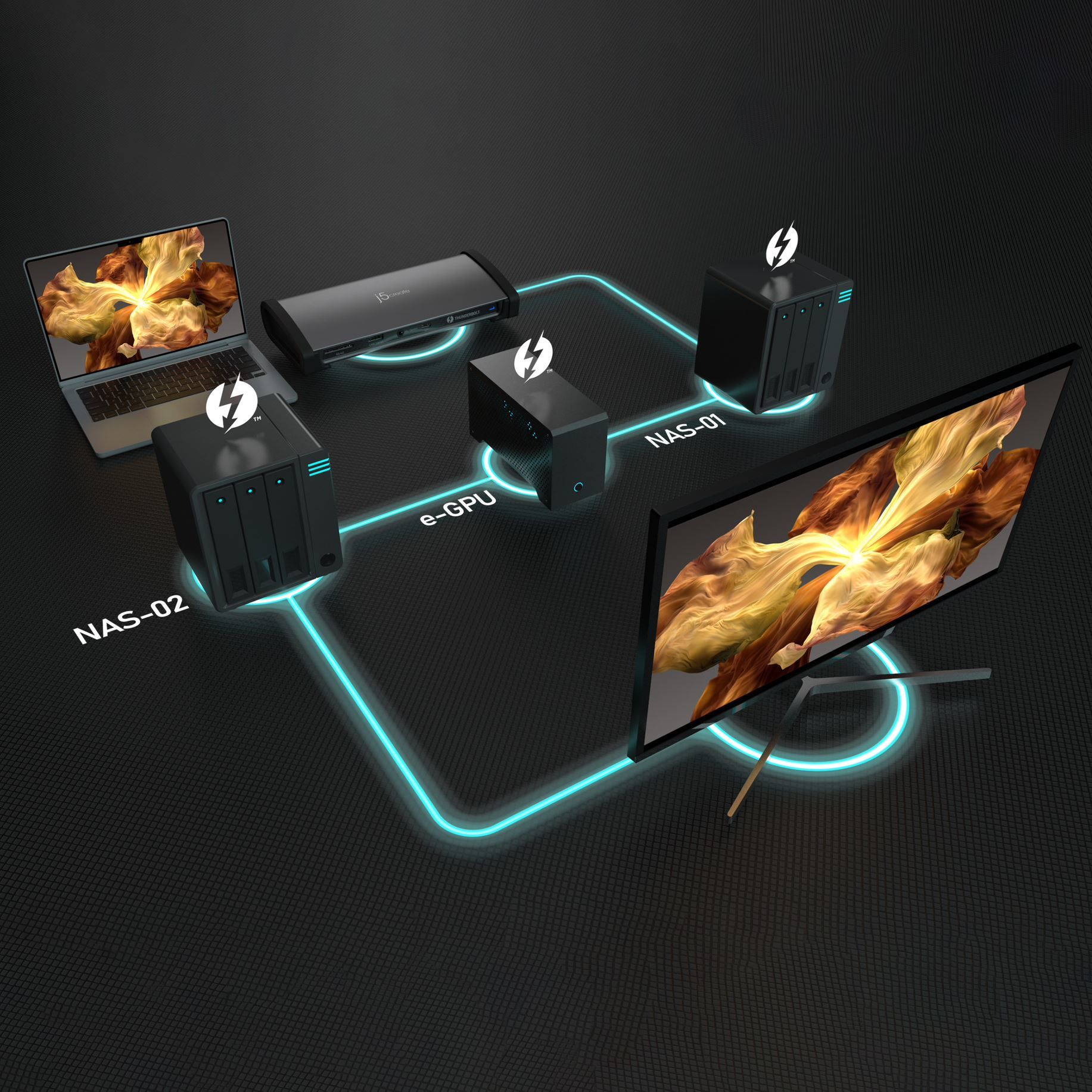 8K THUNDERBOLT 4 DOCKING/STATION - EU BLACK/SPACE GREY_9