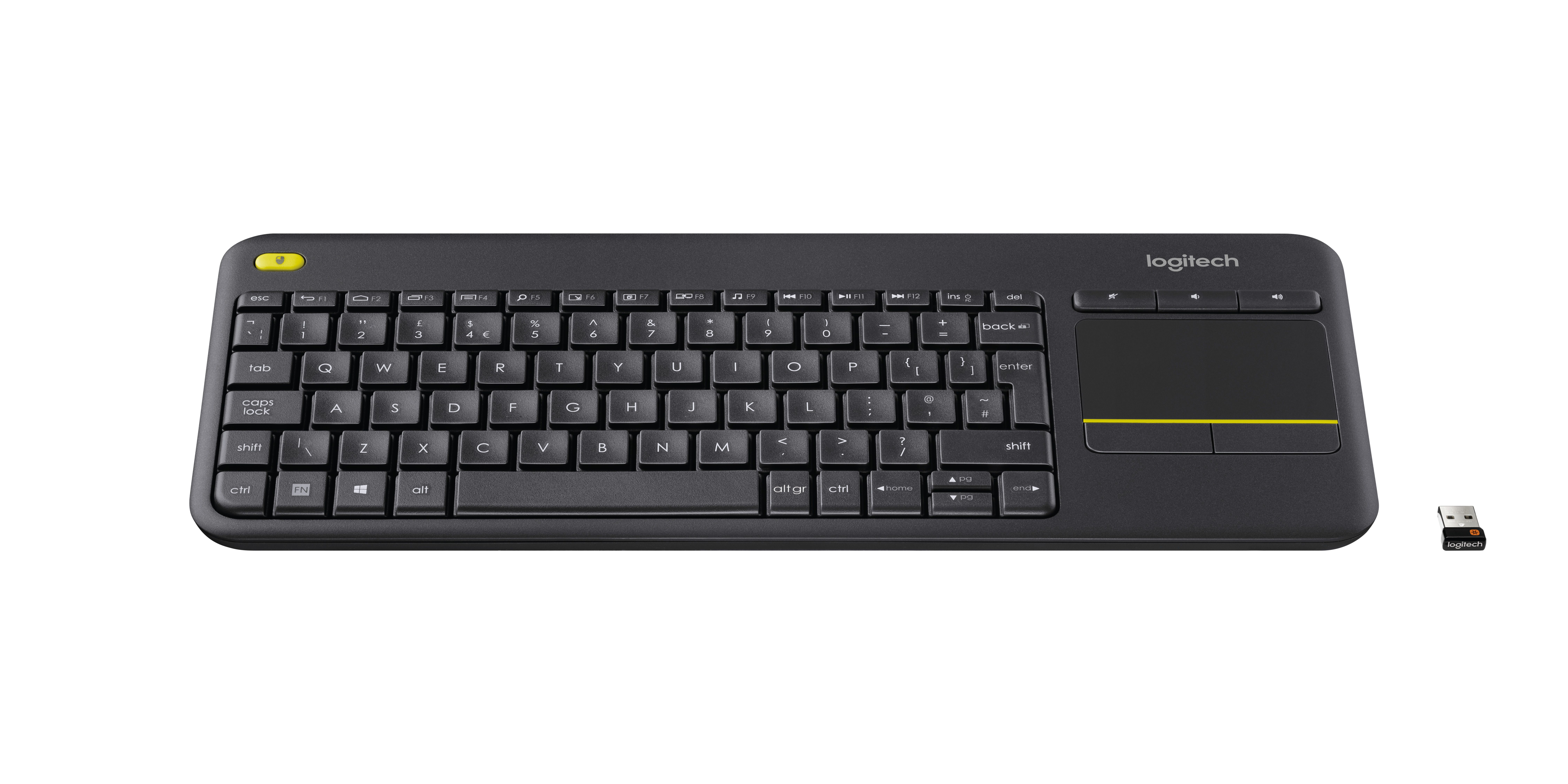 WIRELESS TOUCH KEYBOARD K400+/DARK - ITA - 2.4GHZ MEDITER_1