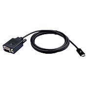 BLACK USB-C TO VGA VIDEO CABLE/USB-C MALE TO VGA MALE 2M 6.6FT_2