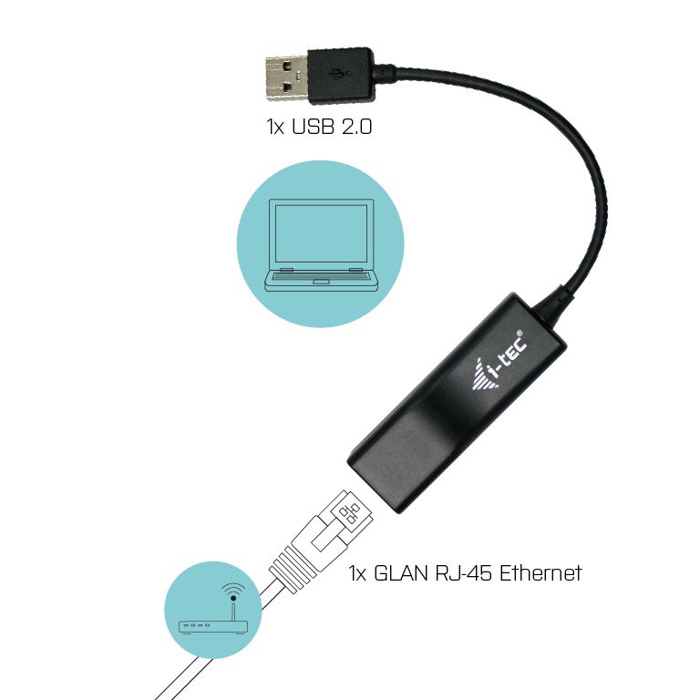 I-TEC UDB 2.0 NETWORK ADAPTER/SB 2.0 - RJ-45 LAN 10/100MBPS_2