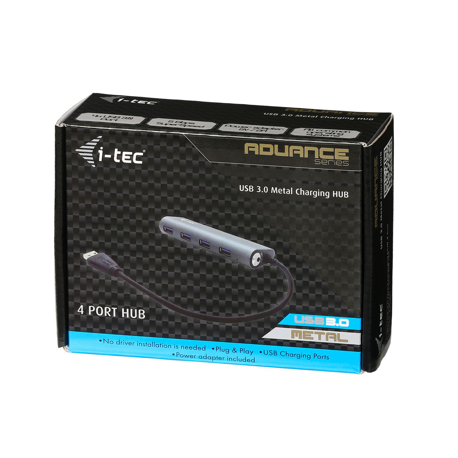 I-TEC USB 3.0 4-PORT HUB ALU./ACTIVE USB 2.0/1.1 COMP. 5GBPS_6