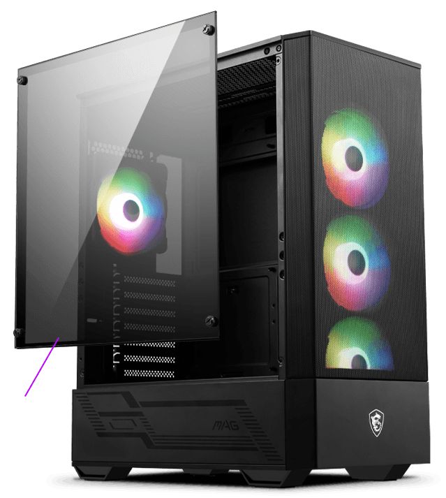MSI MAG FORGE 112R, Mid-Tower, RGB, Negru_2