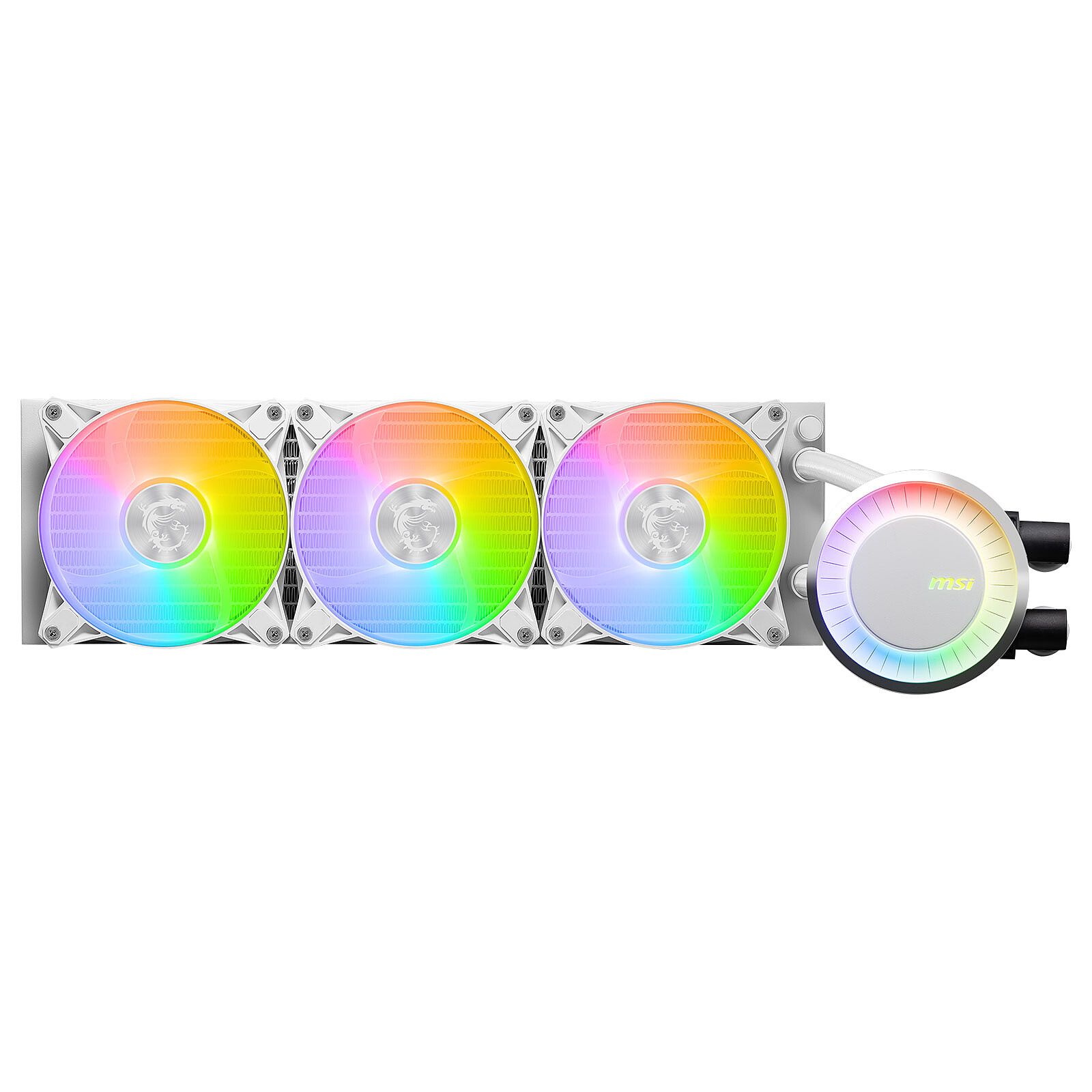 MAG CORELIQUID E360 WHITE, Racire cu lichid, AIO 360mm, RGB, Intel/ AMD, Alb_1