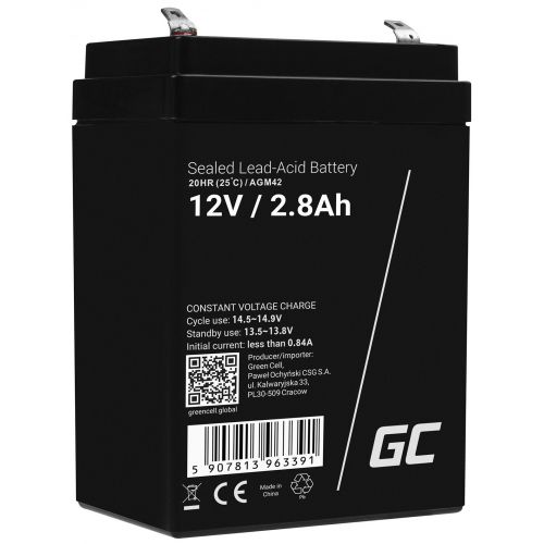 AGM Battery 12V 2.8Ah - Battery - Baby (C)_1