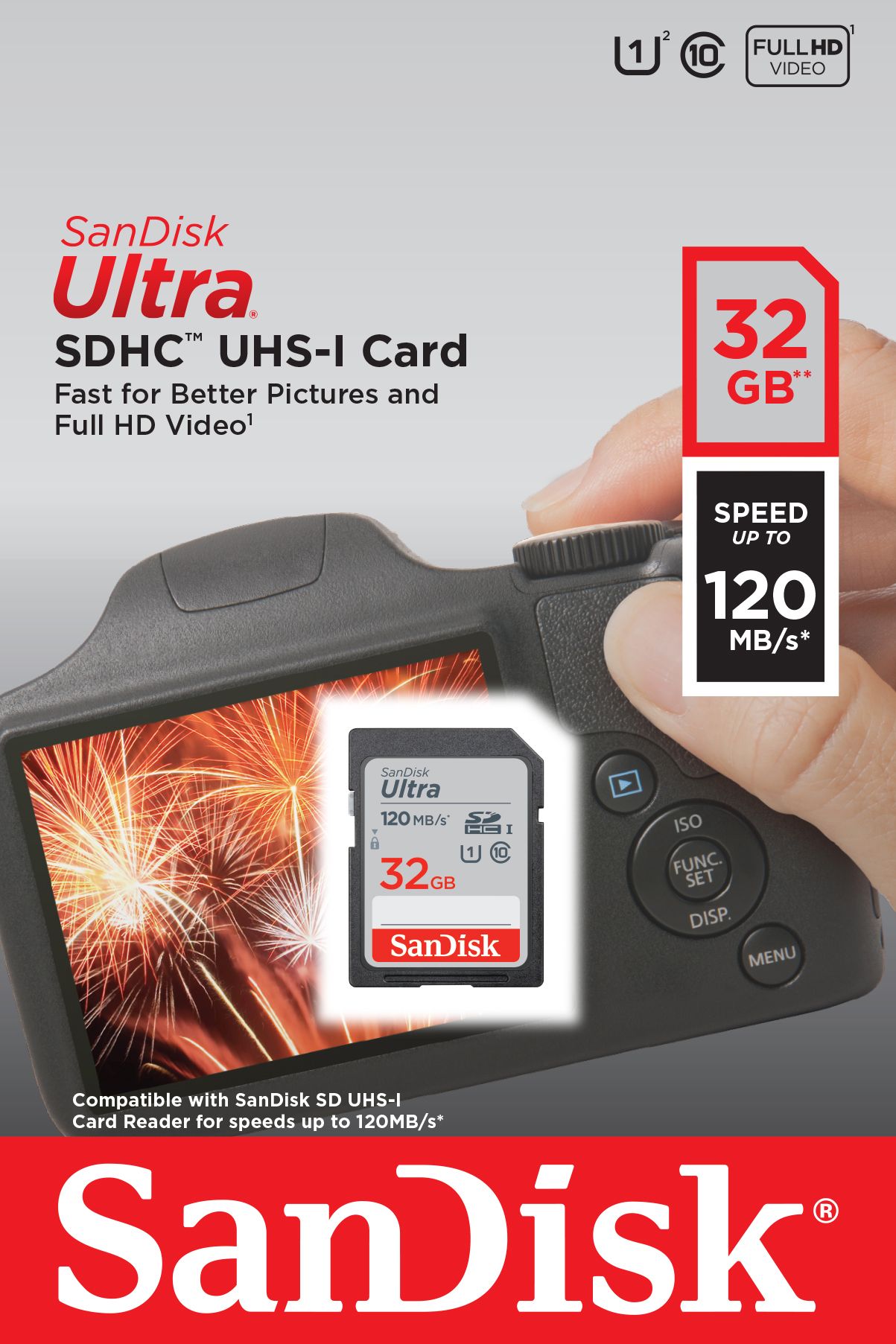 SANDISK ULTRA 32GB SDHC MEMORY/CARD 120MB/S_2