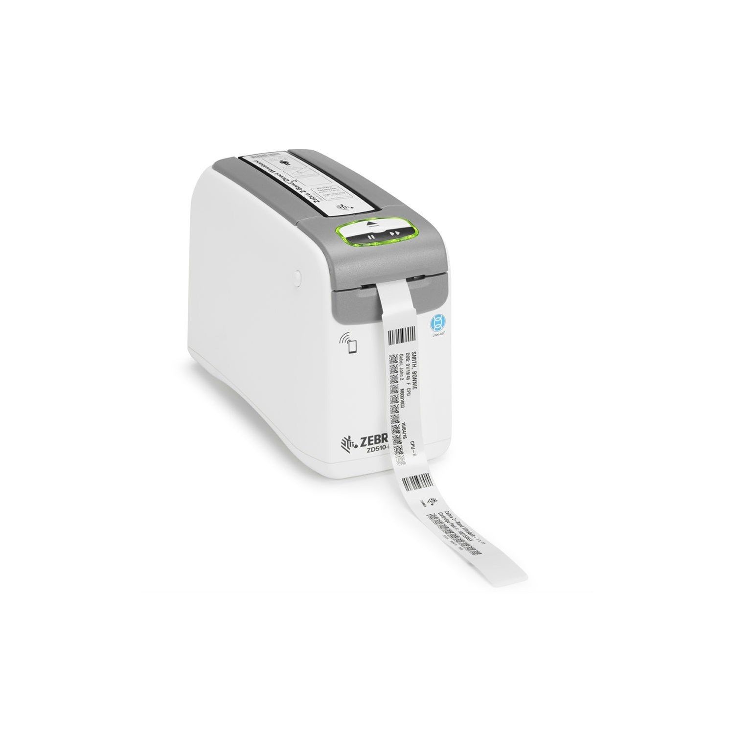 DT Printer ZD510 Wristband; ZPL II, XML, 300 dpi, IS Cord, USB, USB Host, Ethernet, BTLE_1
