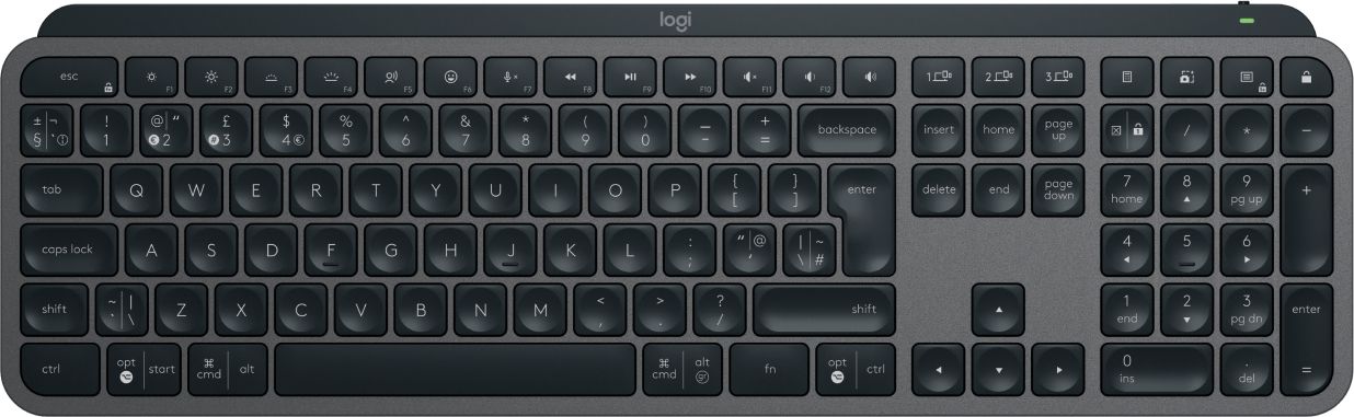 MX KEYS S ADVANCED WIRELESS/ILLUMINATED KEYBOARD GRAPHITE_1