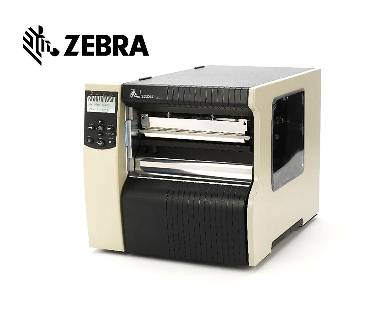 TT Printer 220Xi4; 300dpi, Euro/ UK cord, Swiss 721 font, Serial, Parallel, USB, Int 10/100, Bifold Media Door_2