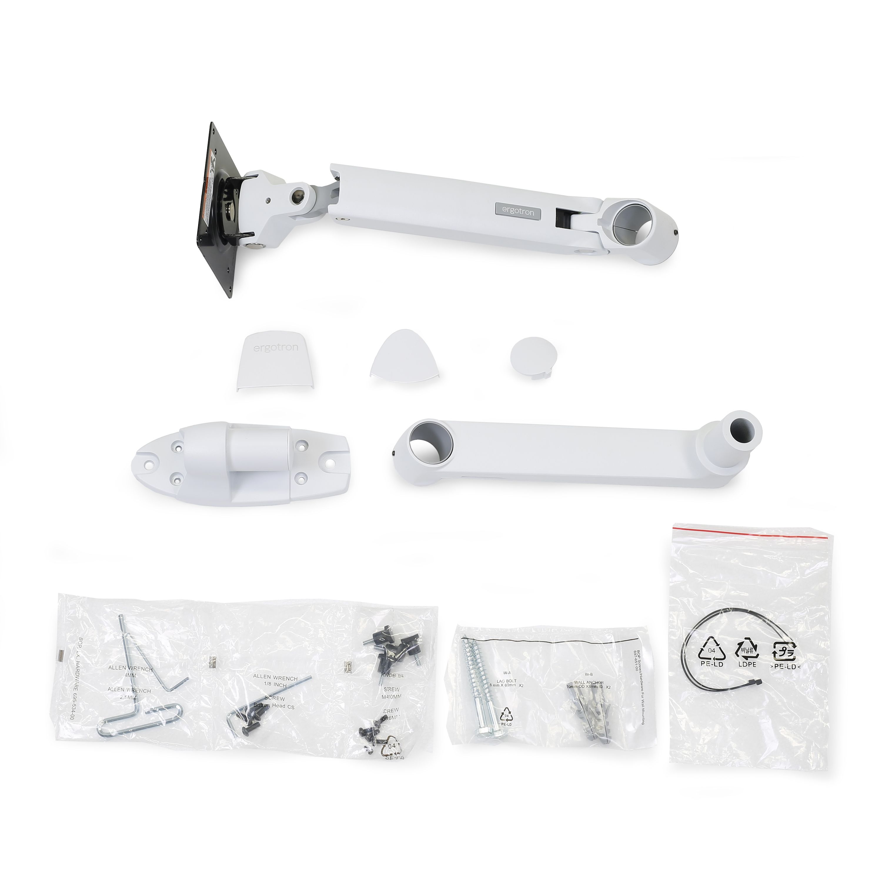 LX WALL MOUNT LCD ARM/BRIGHT WHITE_6