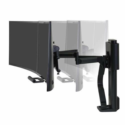 TRACE DUAL MONITORS PANEL/CLAMP MATTE BLACK_2