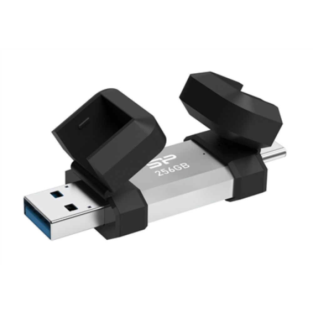 SILICON POWER Pendrive C51 256GB USB-A USB-C 200MB/s Silver_1