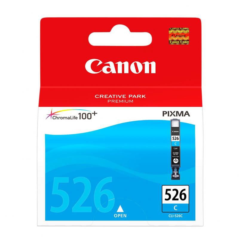Cartus cerneala Canon CLI-526C, cyan, pentru Canon Pixma IP4850, Pixma IP4950, Pixma IX6550, Pixma MG5150, Pixma MG5250, Pixma MG5350, Pixma MG6150, Pixma MG6250, Pixma MG8150, Pixma MG8250, Pixma MX715, Pixma MX885, Pixma MX895._1