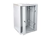 DIGITUS DN-W19 18U/600 DIGITUS Wallmount cabinet 18U, 600x600mm, grey RAL 7035_1