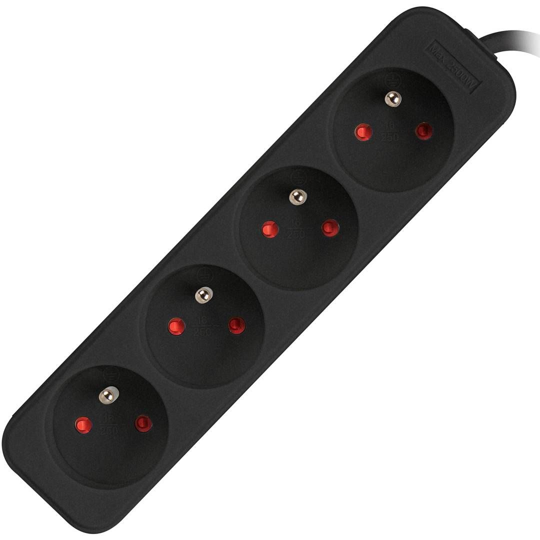 LANBERG PS0-04E-0150-BK Lanberg 1.5M Black 4X 230V Lanter EXTENSION PL. CABLE FROM FULL COPPER_1