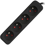 LANBERG PS0-04E-0150-BK Lanberg 1.5M Black 4X 230V Lanter EXTENSION PL. CABLE FROM FULL COPPER_1