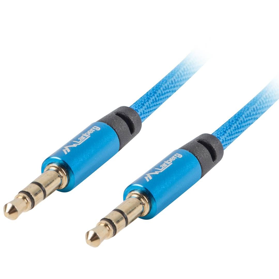 LANBERG CA-MJMJ-10CU-0030-BL Lanberg Premium Cable Audio Mini jack 3,5mm 3pin, 3m Blue_2
