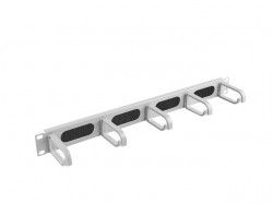 LANBERG AK-1203-S Lanberg cable management brush panel type B, 19, 1U, grey_1