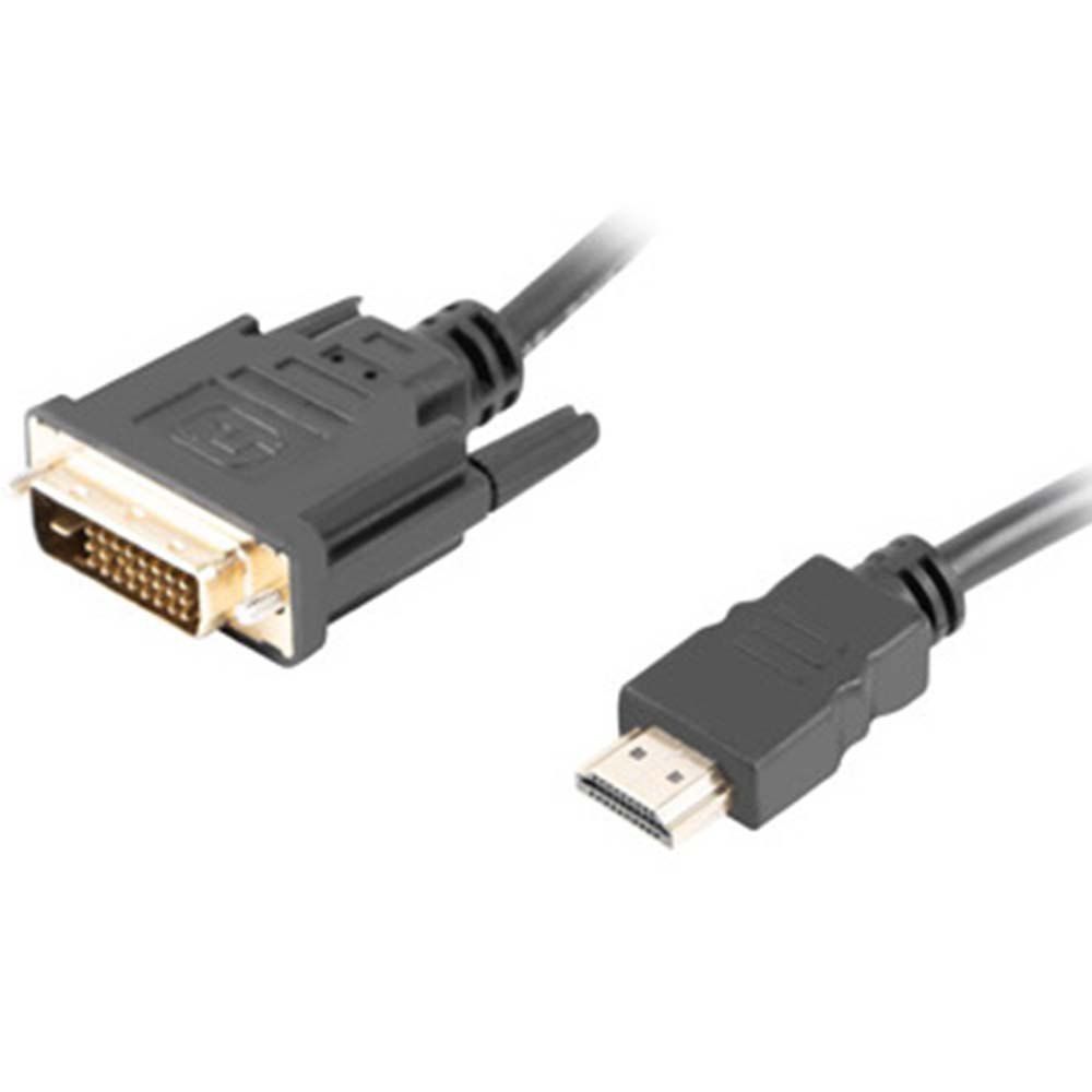 LANBERG CA-HDDV-20CU-0030-BK Lanberg cable HDMI -> DVI-D(24+1) M/M Dual Link 4K 30Hz, black 3m_1
